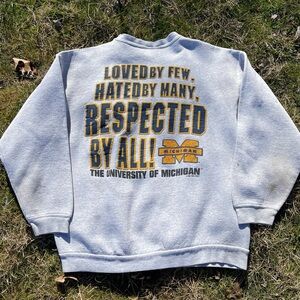 Vintage University of Michigan Gray Sweatshirt